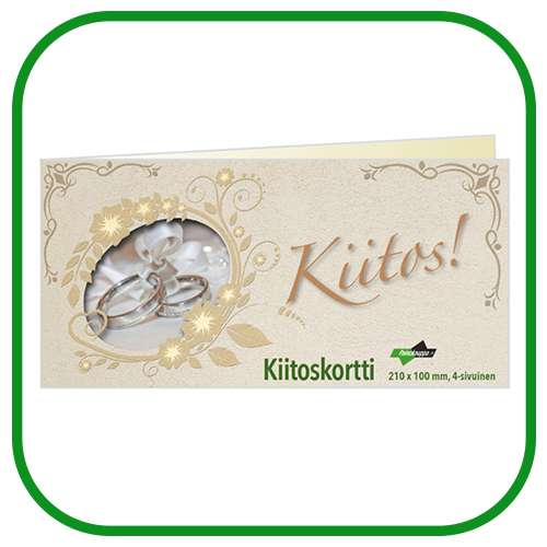 kiitos kortti kiitoskortit