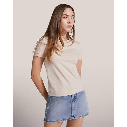 Paksu lyhythiha T-Paita VEZA Woman 210g/m² painettuna tai painamattomana